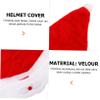 CHILDWEET 1pc Santa Claus Helmet Cover for Christmas Festive Helmet Decor Creative Holiday Riding Accessory and Chic Design view 2