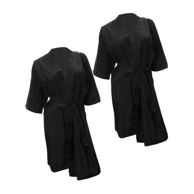 CONGARTENO 2pcs Client Gown Bathrobes for Women Breathable Spa Robes for Beauty Salons Home Use and Gyms Lightweight Shower Robe with Elegant Design