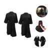 CONGARTENO 2pcs Client Gown Bathrobes for Women Breathable Spa Robes for Beauty Salons Home Use and Gyms Lightweight Shower Robe with Elegant Design view 4