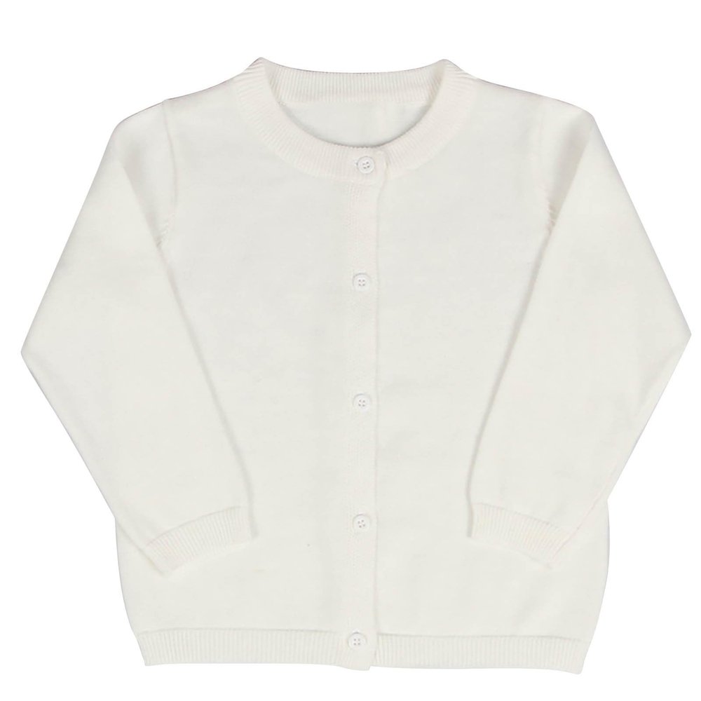 Baby Boy Girl Knit Cardigan Sweater Soft Warm Crochet Round Neck Long Sleeve Coat Toddler Fall Winter Outwear 2-7 Years