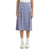 NOOYME 28" Skorts for Women with 3 Pockets Modest Knee Length Athletic Midi Skirts (X-Large,Purple Floral) view 2