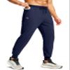 G Gradual Men's Joggers with Zipper Pockets Workout Track Pant Stretch Sweatpants for Men Athletic, Gym, Running(Navy,M) view 1