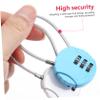 Veemoon 10pcs TSA Approved Luggage Locks Steel Rope Travel Locks Combination Code for Suitcase Backpack and Travel view 3