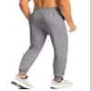 Men's Joggers with Zipper Pockets Workout Track Pant Stretch Sweatpants for Men Athletic, Gym, Running(Light Grey,M) view 3