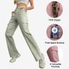 Lepunuo Cargo Pants for Women High Waisted Casual Pants Baggy Stretchy Wide Leg Y2K Streetwear with 6 Pockets view 4