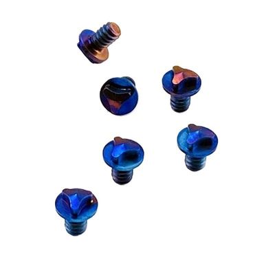 AYULL 6PCS Titanium Triangle Screws with Toasted Blue Color Fit for Microtech Combat Troodon, Dirac Delta