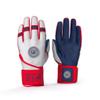 Drip & Rip Baller Series Premium Long Cuff Batting Gloves for Baseball and Softball in Youth and Adult Sizing (Flags, Adult Medium) view 2