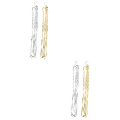 POPETPOP 4pcs Volleyball Net Height Chain Measure Tool Net Measure Chain for Beach Volleyball Referee Equipment