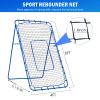 6x4FT Volleyball Rebounder Net Pro, Baseball Softball Rebound Pitch Back Net, Adjustable Angle Lacrosse Bounce Back Practice Equipment, Easy Quick Setup, Ideal for Outdoor and Backyard Training view 3