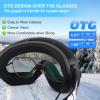 EXP VISION Snowboard Ski Goggles Men Women Youth, Anti Fog OTG Winter Snow Goggles Spherical Detachable Lens view 4
