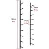 DLYZAYE Metal Yoga Mat Storage Rack, Wall Mount Yoga Mat Holder, Floating Shelf Home Gym Accessories Organizer for Foam RollerExercise MatYoga BrickSkateboard view 2