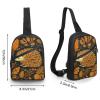 Sling Bag for Women Men Daypack Cute Hedgehog Chest Bag Crossbody Backpack for Hiking Travel view 3