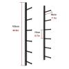 DLYZAYE Metal Yoga Mat Storage Rack, Wall Mount Yoga Mat Holder, Floating Shelf Home Gym Accessories Organizer for Foam RollerExercise MatYoga BrickSkateboard view 2