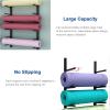 DLYZAYE Metal Yoga Mat Storage Rack, Wall Mount Yoga Mat Holder, Floating Shelf Home Gym Accessories Organizer for Foam RollerExercise MatYoga BrickSkateboard view 4