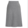 ebossy Women's Winter Warm High Waist Side Slit Wool Blend Long Skirts Rib Knit Stretchy Bodycon Pencil Skirt (2X-Large, Backslit-Light Grey) view 1
