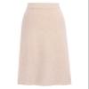 ebossy Women's Winter Warm High Waist Side Slit Wool Blend Long Skirts Rib Knit Stretchy Bodycon Pencil Skirt (Small, Backslit-Apricot) view 1