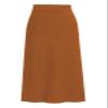 ebossy Women's Winter Warm High Waist Side Slit Wool Blend Long Skirts Rib Knit Stretchy Bodycon Pencil Skirt (X-Large, Backslit-Caramel) view 1