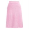ebossy Women's Winter Warm High Waist Side Slit Wool Blend Long Skirts Rib Knit Stretchy Bodycon Pencil Skirt (X-Large, Backslit-Sakura Pink) view 1