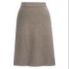 ebossy Women's Winter Warm High Waist Side Slit Wool Blend Long Skirts Rib Knit Stretchy Bodycon Pencil Skirt (Large, Backslit-Khaki) view 1