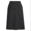 ebossy Women's Winter Warm High Waist Side Slit Wool Blend Long Skirts Rib Knit Stretchy Bodycon Pencil Skirt (X-Large, Backslit-Dark Grey) view 1