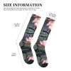 YQxwJL Lotus Flower White Print Compression Socks,Compression Ankle Support Socks,Sports Socks,For Men Women Running Athletic view 3