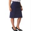 Allegra K Bodycon Midi Pencil Skirt for Women's High Waist Side Slit Office Work Skirts Large Deep Blue view 1