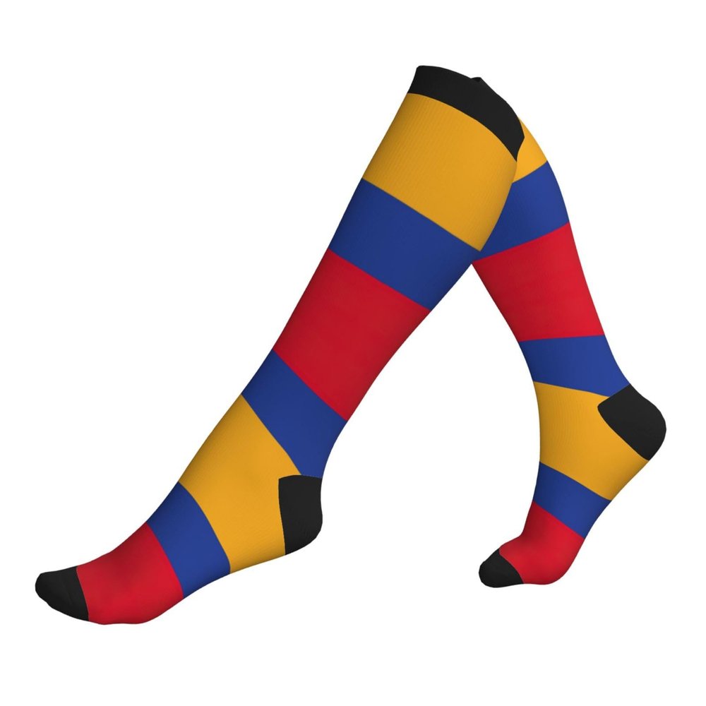YQxwJL Flag Of Armenia Print Compression Socks,Compression Ankle Support Socks,Sports Socks,For Men Women Running Athletic