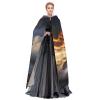 YKJJFVZ Train Clouds Print Rogue Cosplay Adult Halloween Witch Hooded Cloak Cape Unisex Costume For Horror Parties Masquerade view 3