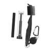 BESPORTBLE Double-Sided Golf Cleaning Brush Set Durable Club Cleaner Tool for Easy Use and Portability Essential Accessory for Golf Enthusiasts Black view 1