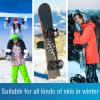 18 Pieces Snowboard Stomp Pads, Snowboarding Stomp Pads, Extra Grip Pad Anti-Slip for Ski Snowboard, Anti-Slip Grip Pad for Snowboarding, Professional Adhesive Stomp Pads view 2