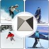 18 Pieces Snowboard Stomp Pads, Snowboarding Stomp Pads, Extra Grip Pad Anti-Slip for Ski Snowboard, Anti-Slip Grip Pad for Snowboarding, Professional Adhesive Stomp Pads view 4