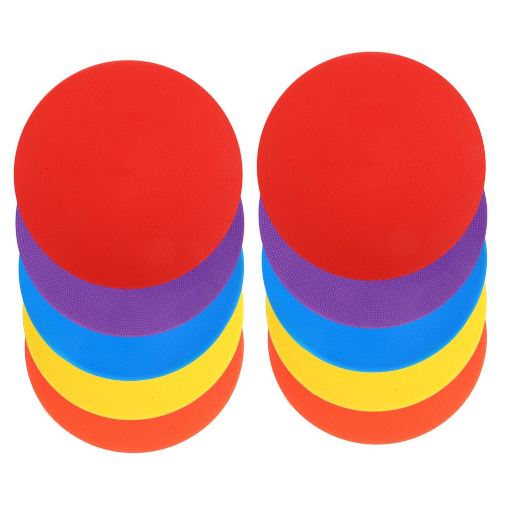 BRIGHTFUFU 10pcs Football Basketball Drills Markers Soccer Training Cones Marking Signs Marking Discs for Sports