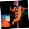 Holibanna Men's Clown Halloween Suit Adult Clown Outfit with Clowncore Prints 5xl Easy Wear view 3