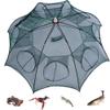 QCZOYP Fishing Bait Trap Net: Folded Fish Trap, Automatic Portable Umbrella Minnow Crayfish Shrimp Trap, Crawdad Cast Cage Crab Baits Mesh Trap Fishing Accessories for Freshwater and Saltwater view 1