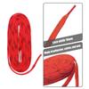 asdmm Waxed Hockey Skate Laces, Flat Design, Laces:10mm Wide, Two Pair 4 Pcs Laces (Red, 84) view 3