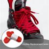 asdmm Waxed Hockey Skate Laces, Flat Design, Laces:10mm Wide, Two Pair 4 Pcs Laces (Red, 84) view 4
