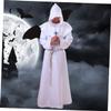BESTYASH Halloween Cosplay Wizard Uniform Men's Medieval Monk Robe Hooded Tunic Size XL view 3