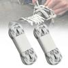 asdmm Waxed Hockey Skate Laces, Flat Design, Laces:10mm Wide, Two Pair 4 Pcs Laces (White, 96) view 1