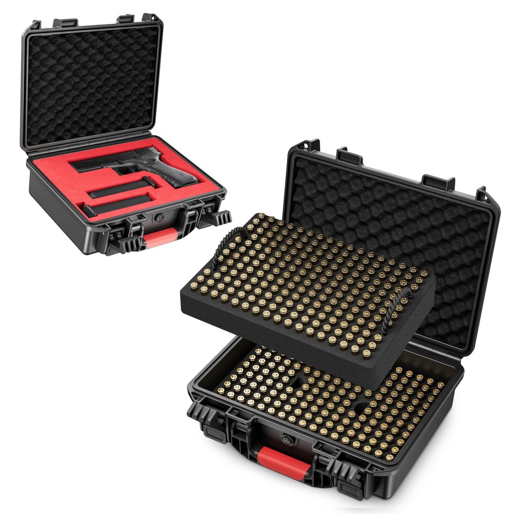 Kinghardcase 350 Round Bullet Locking Storage Case and Tactical Hard Gun Case
