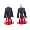 OSOLADY Aluminum Alloy Bike Handlebar End Plugs Pair Comfortable Rubber Sponge Inserts for Mountain Road Folding Bikes Red view 1