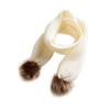 LIFKOME Knitted Scarf for Soft and Warm Neck Warmer Cute Design for Cold Weather White view 1