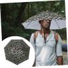 KONTONTY 1pc Double Layer Umbrella -mounted Rain and Sun for Fishing Gardening Hiking and Outdoor Work view 3