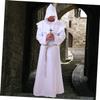 GALPADA Wizard Uniform Men's Medieval Monk Robe Hood Halloween Cosplay Aarel Size Xl view 4