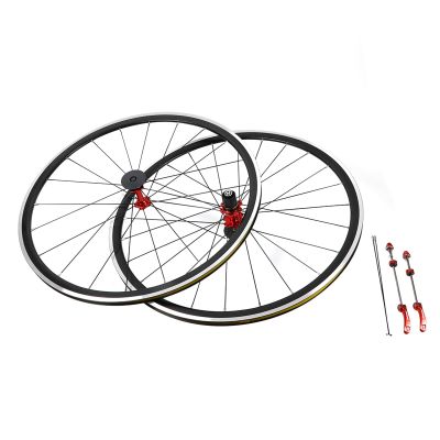 MOQNISE Bike Wheels Set with Quick Release Levers and Spokes, 700C Wheels Front and Rear Wheelset Bike Wheel Pair Road Wheelset for Most Road Bikes