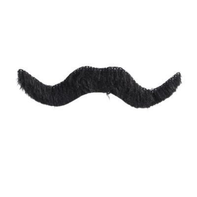 GALPADA Masquerade Party Decorations 6 Pcs Fake Mustaches Self Adhesive Plush Simulation Costume Mustaches for Adults Black