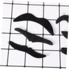 GALPADA Masquerade Party Decorations 6 Pcs Fake Mustaches Self Adhesive Plush Simulation Costume Mustaches for Adults Black view 3