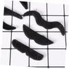 GALPADA Masquerade Party Decorations 6 Pcs Fake Mustaches Self Adhesive Plush Simulation Costume Mustaches for Adults Black view 4