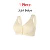 1/3 Pack Front Buckle Underwear for Women, Smooth No Steel Ring Soft Wide Shoulder Strap Bra, Elderly Ladies Comfy Vest view 2