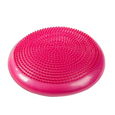 Milisten Inflated Stability Wobble Cushion Extra Thick Balance Disc for Core Strength Back Pain Relief Ergonomic Design Pink