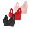 1/3 Pack Front Buckle Underwear for Women, Smooth No Steel Ring Soft Wide Shoulder Strap Bra, Elderly Ladies Comfy Vest view 1